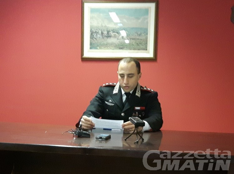 Carabinieri Aosta: reati in calo in alta Valle Carabinieri Aosta: reati in calo in alta Valle