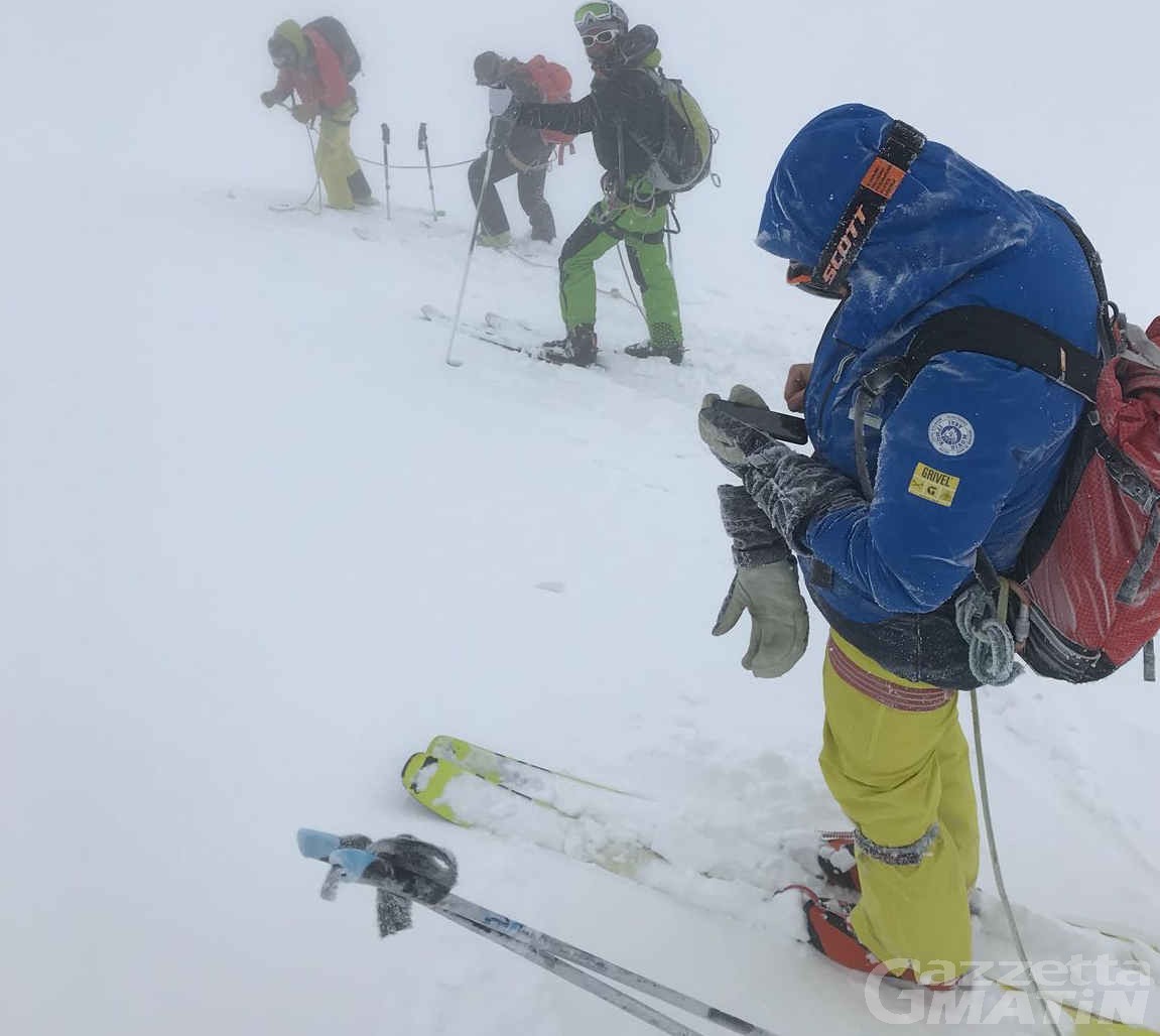 Scialpinisti bloccati sul Monte Rosa recuperati e in buona salute Scialpinisti bloccati sul Monte Rosa recuperati e in buona salute