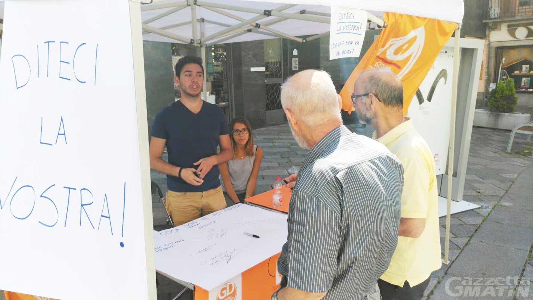 Pd: Dillo ai giovani democratici, presidio ad Aosta Pd: Dillo ai giovani democratici, presidio ad Aosta