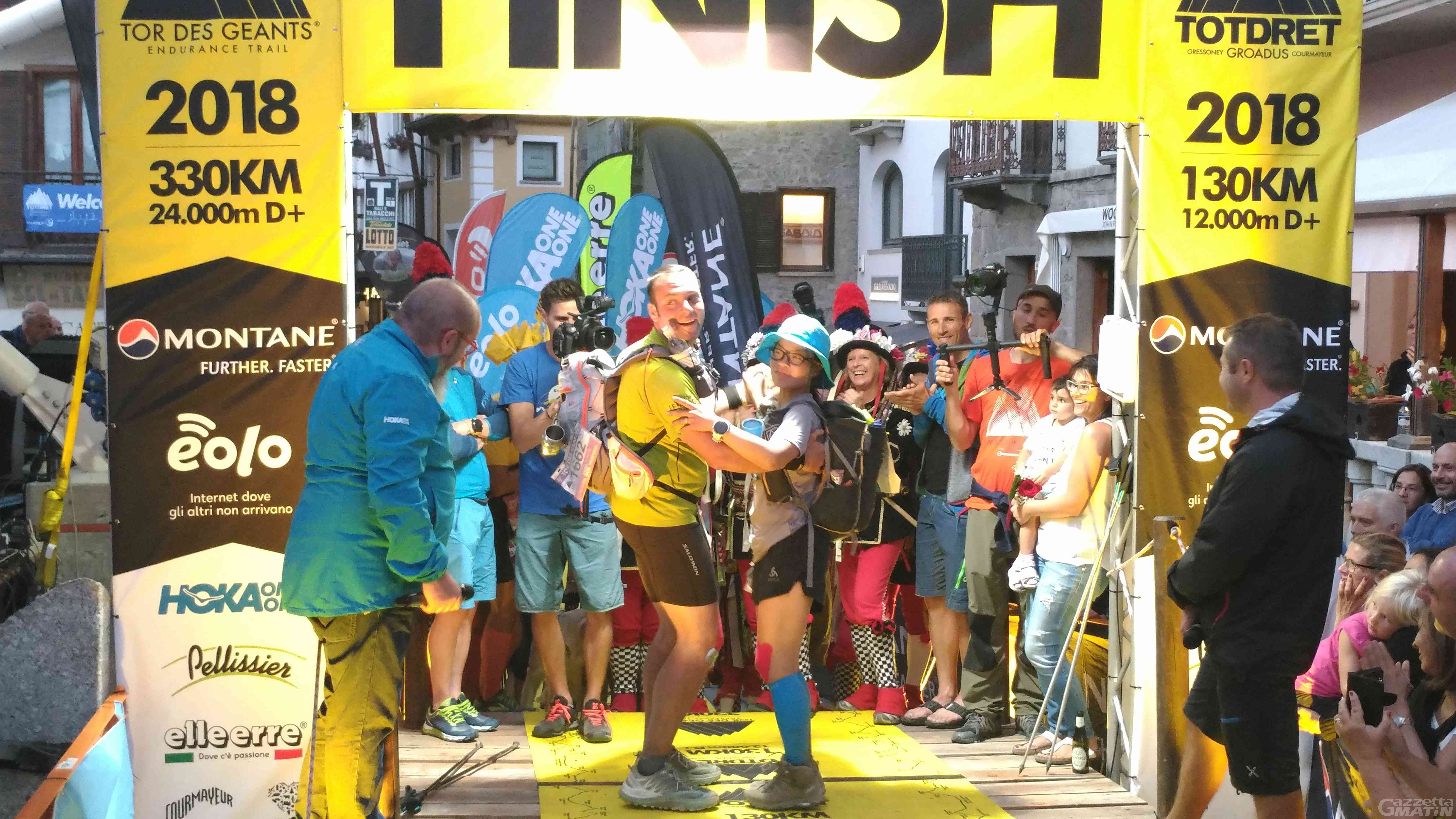 Tor des Géants: festa a Courmayeur per gli ultimi giganti Tor des Géants: festa a Courmayeur per gli ultimi giganti