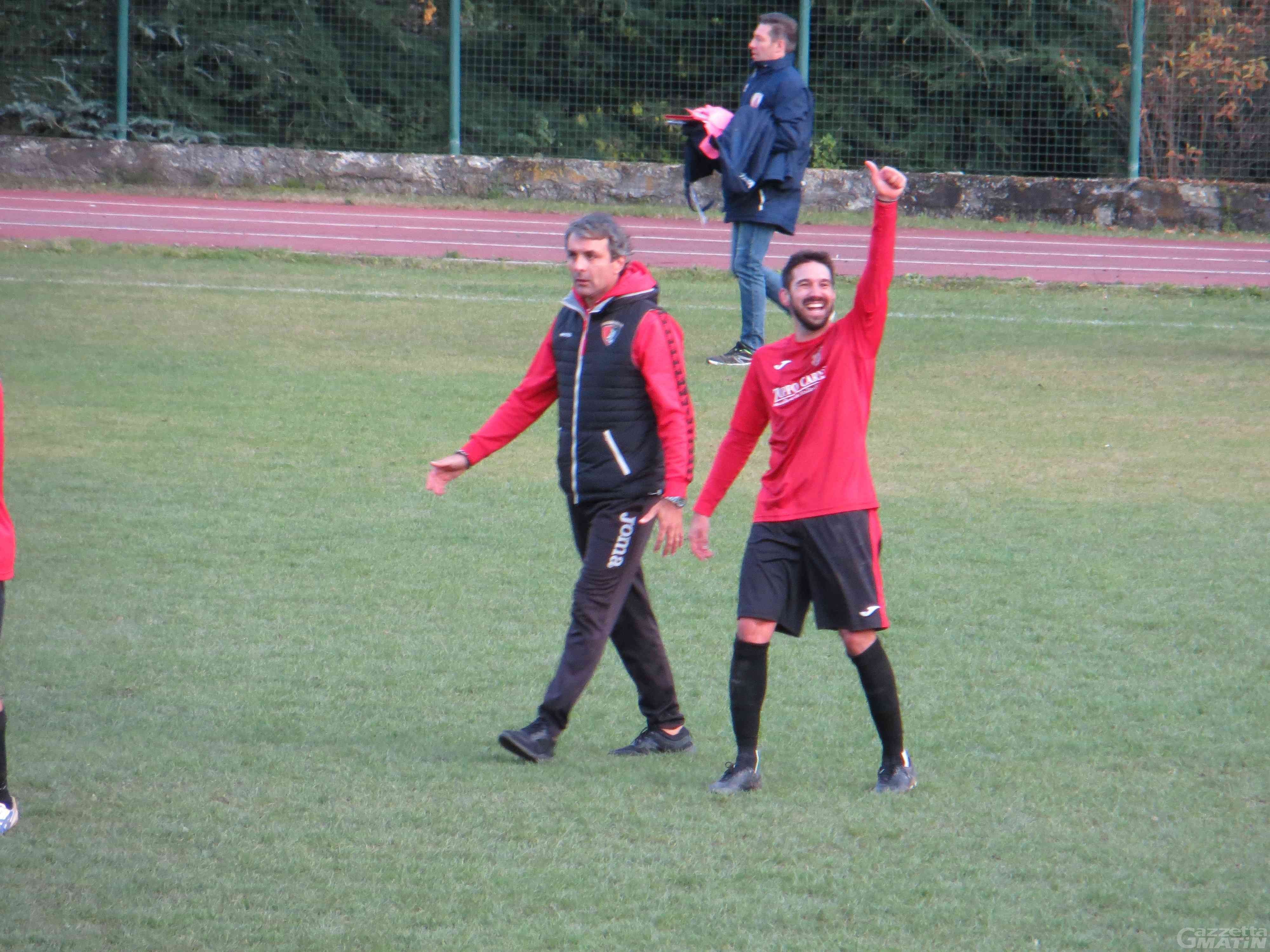 Calcio: l’Aygreville vince allo scadere e resta in vetta Calcio: l’Aygreville vince allo scadere e resta in vetta