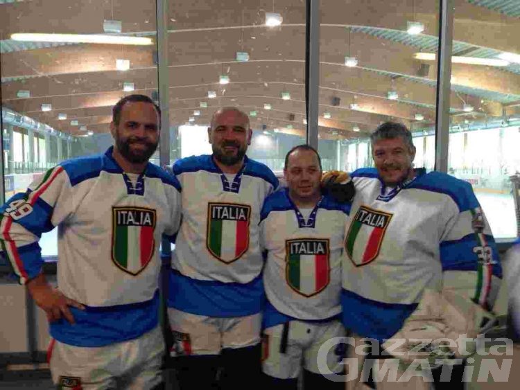 Hockey inline: tre valdostani vincono l’argento mondiale Master