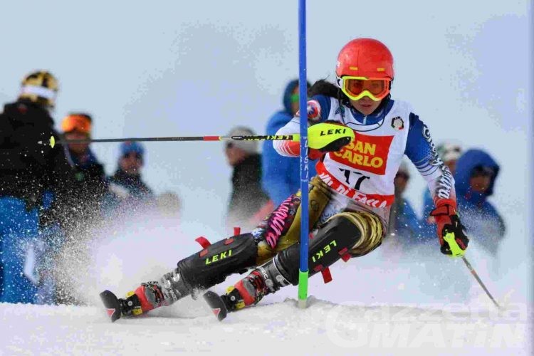 Sci alpino: niente medaglie per la Valle nello slalom Allievi