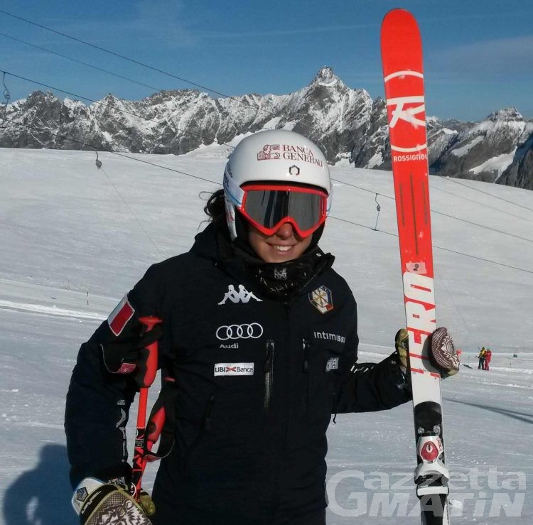 Sci alpino: Federica Brignone si allena a Courmayeur