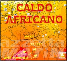 Meteo: arriva caldo anomalo africano, come nel 2003