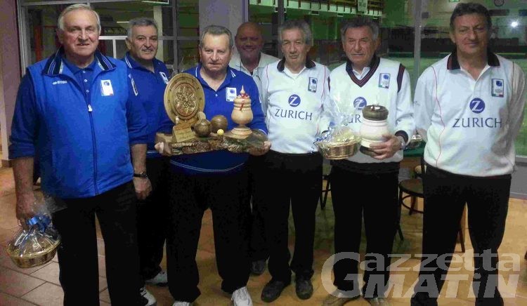 Bocce: il St-Vincent vince il Memorial Marco Verthuy