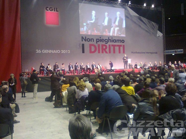 Anche la CGIL valdostana a Milano: «non pieghiamo i diritti»