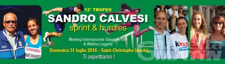 Atletica leggera: domenica il Trofeo Sandro Calvesi