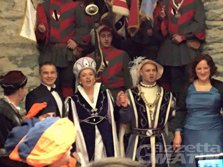 Carnevale Verrès: Sylvie e Guido conti di Challant