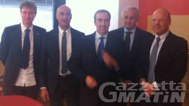 Gasparri in visita alla Chambre Valdôtaine