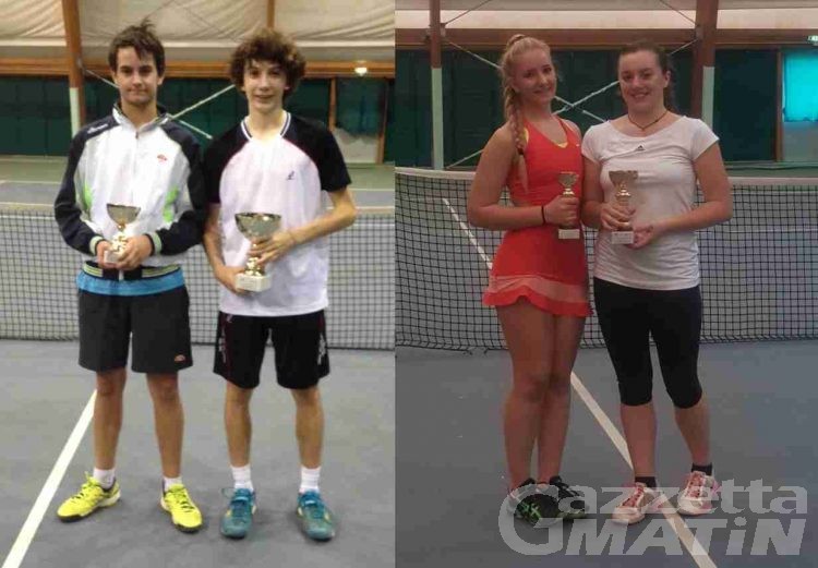 Tennis: Tommaso Rossin e Sara Fristachi vincono gli ultimi titoli valdostani indoor