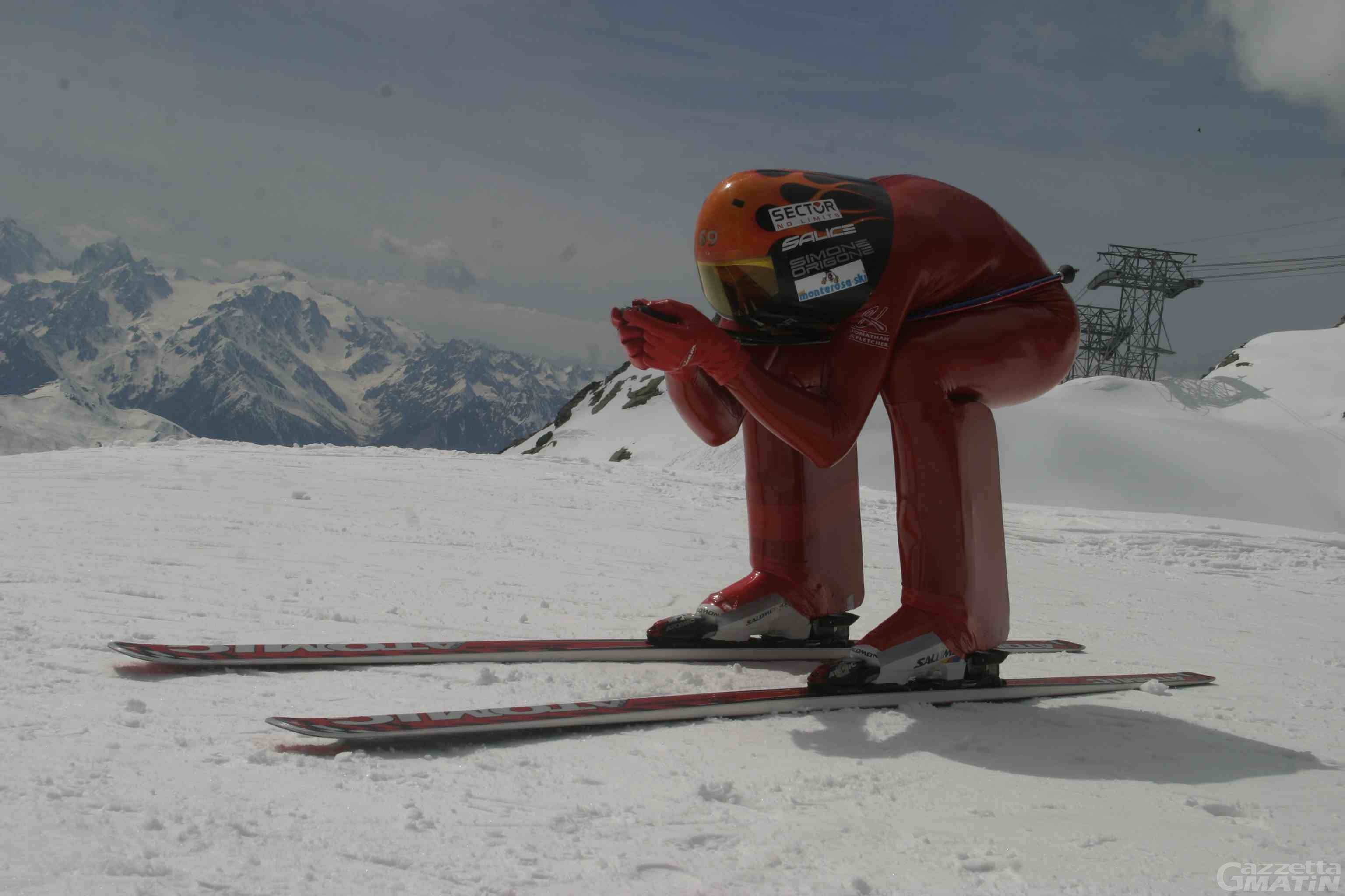 Sci di velocità: paura per Simone Origone che cade a 140 km/h