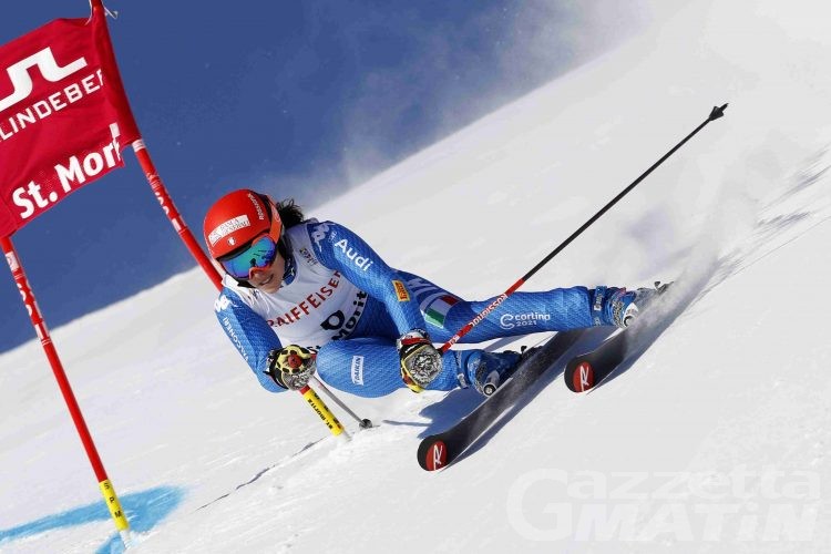 Sci alpino: Brignone ai piedi del podio nel gigante mondiale