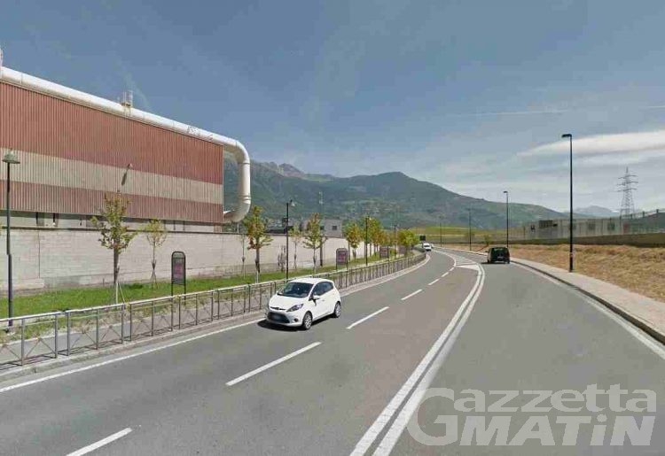 Aosta, via Col du Mont aderenza ridotta per usura