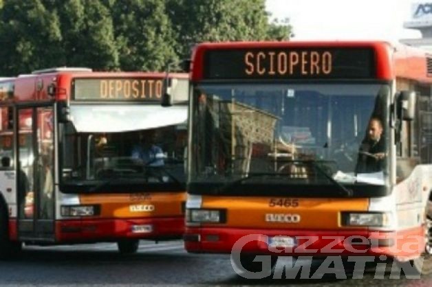 Lunedì sciopero del trasporto pubblico locale anche in Valle d’Aosta