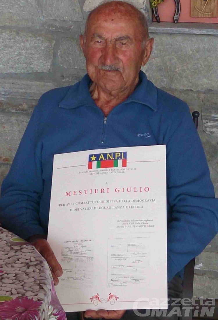 I 90 anni del partigiano Giulio Mestieri
