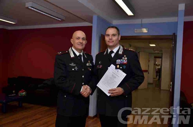 Carabinieri: il Generale di Brigata Gino Micale in visita ad Aosta