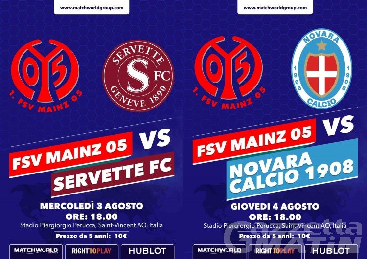 Calcio: il Mainz sfida Servette e Novara