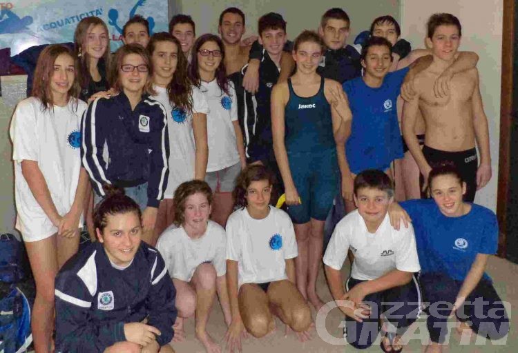 Nuoto: a Torino, migliorano i ragazzi dell’Aosta Nuoto