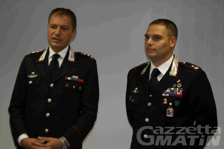 Carabinieri: nuovo comandante al Reparto Operativo di Aosta