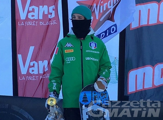 Snowboard: Lauzi ancora sul podio in Coppa Europa