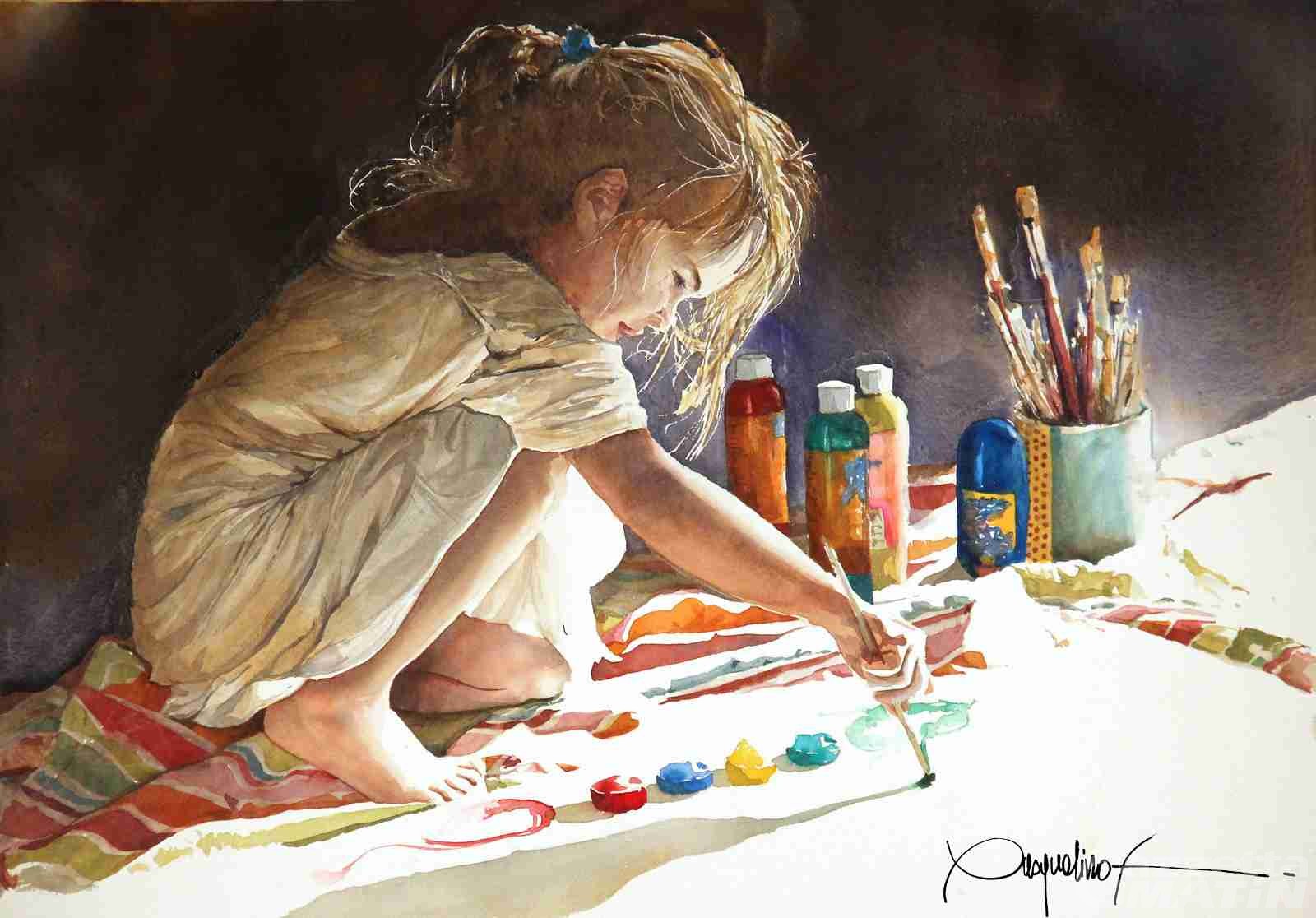 Я рисую на картине. Живопись дети рисуют. Художница живопись. Художник рисунок. Маленький художник живопись.