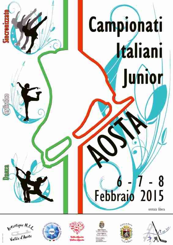 Pattinaggio: da venerdì ad Aosta i campionati italiani Junior