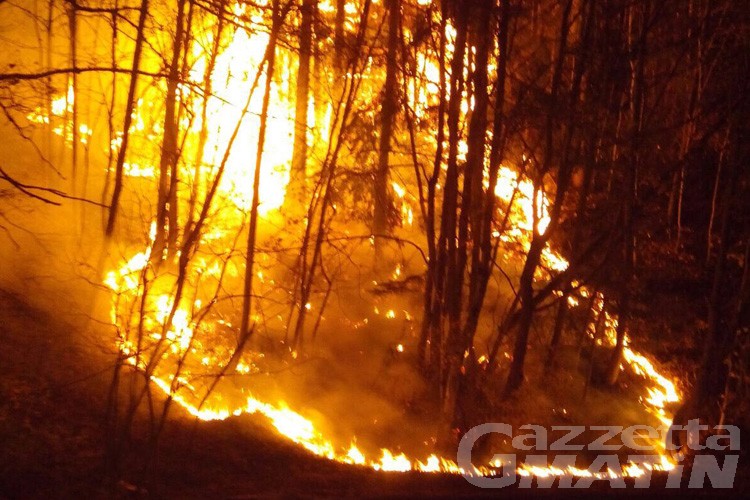 Due incendi nella valle del Gran San Bernardo