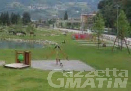 Aosta: lavori di sistemazione al parco Saumont