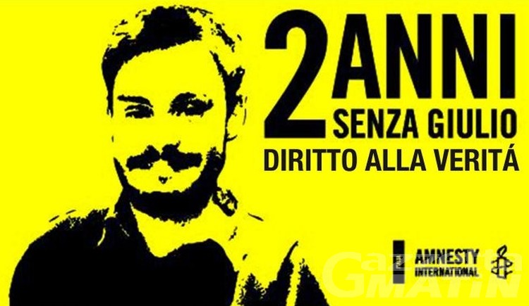 Amnesty, stasera ad Aosta fiaccolata per Giulio Regeni