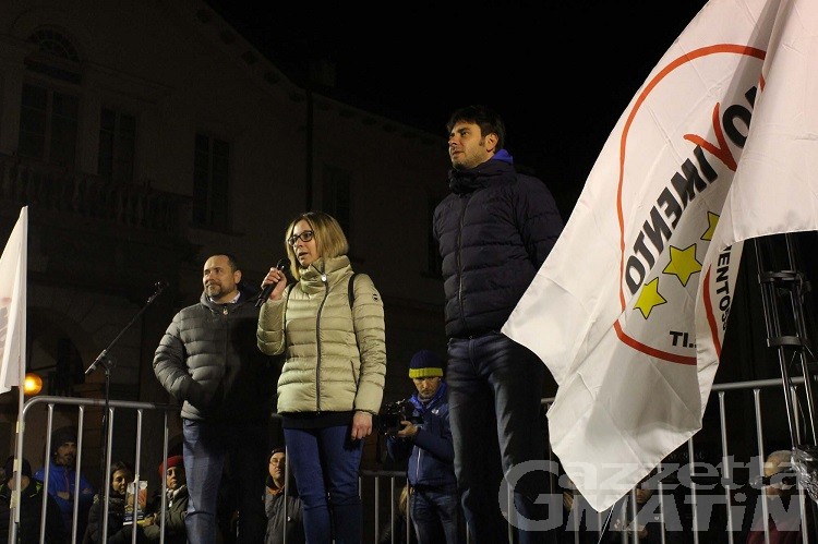 Alessandro Di Battista (M5S), show ad Aosta davanti a 350 persone