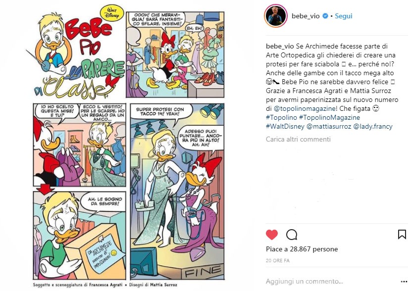Fumetti, Mattia Surroz firma il Topolino con Bebe Vio