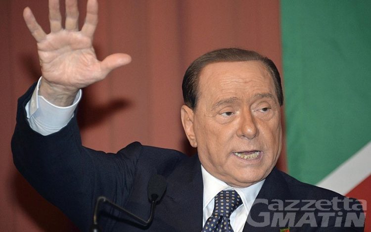 Silvio Berlusconi per la prima volta in Valle d’Aosta