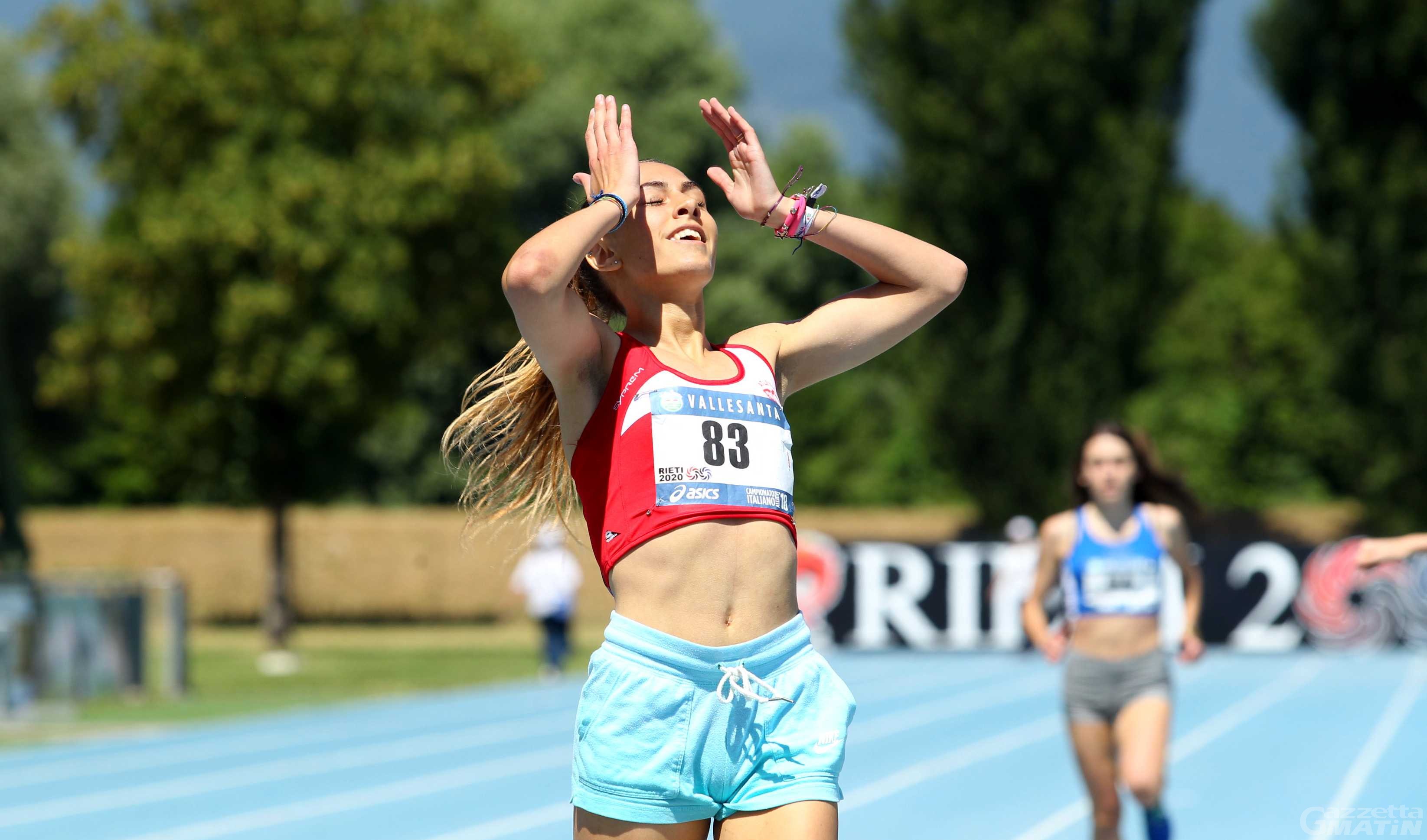 Atletica, Eleonora Foudraz oro nei 400 piani tricolori