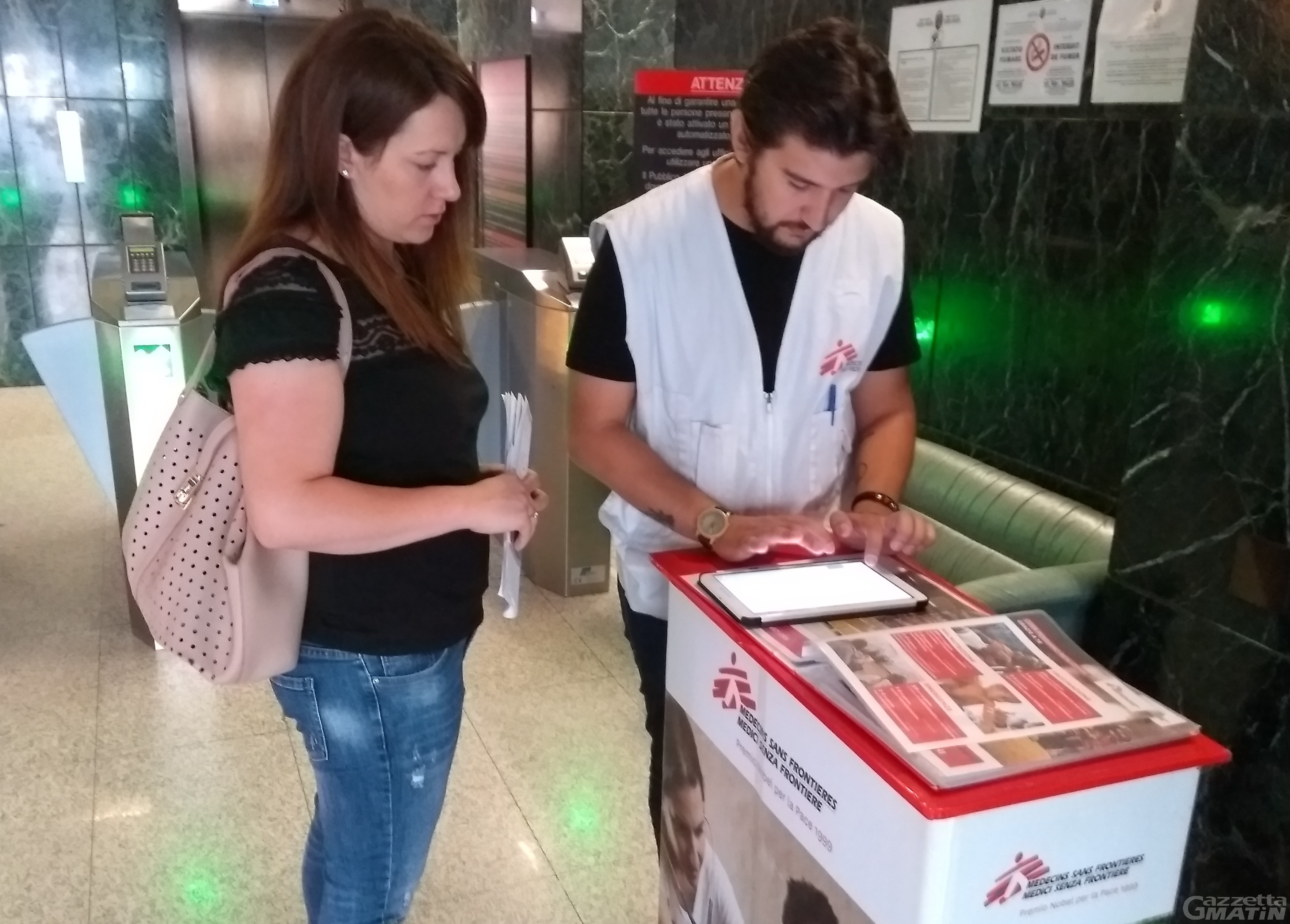 Medici senza frontiere ad Aosta due settimane per reclutare nuovi sostenitori Medici senza frontiere ad Aosta due settimane per reclutare nuovi sostenitori