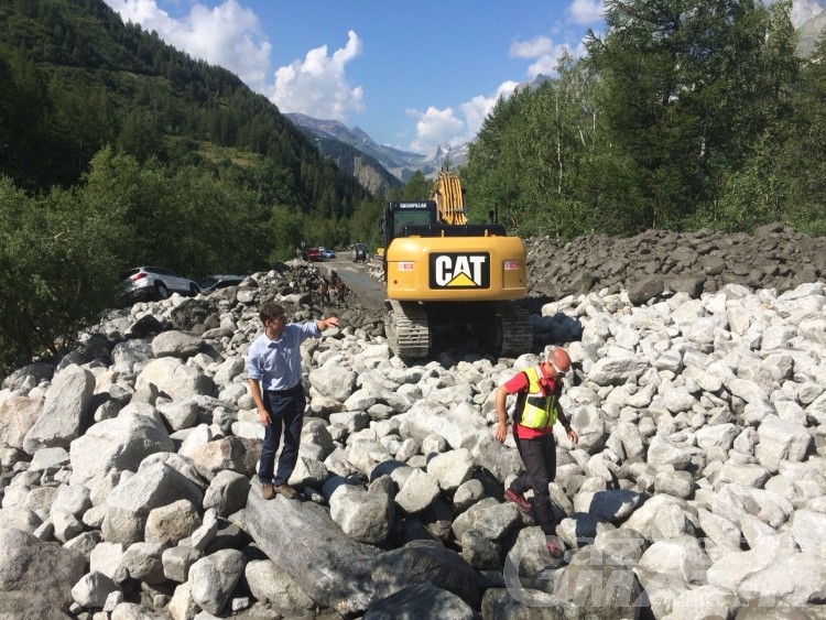 Frana Val Ferret, Planpincieux di nuovo raggiungibile