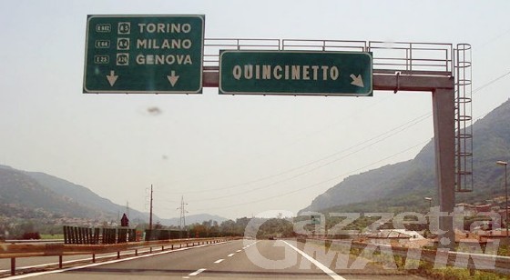 Allarme frana Quincinetto: chiusa l’autostrada Torino-Aosta