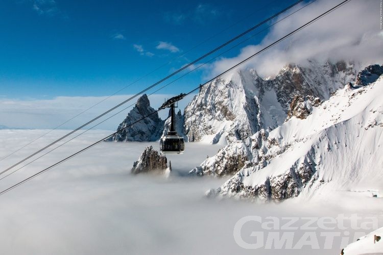 Skyway, cresce l’ascesa ai piedi del Monte Bianco