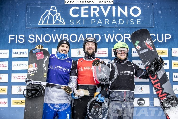 Snowboardcross: Visintin secondo dietro a Noerl a Cervinia