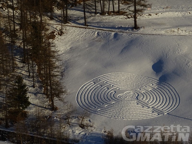 San Valentino, torna il labirinto dell’amore a Chamois