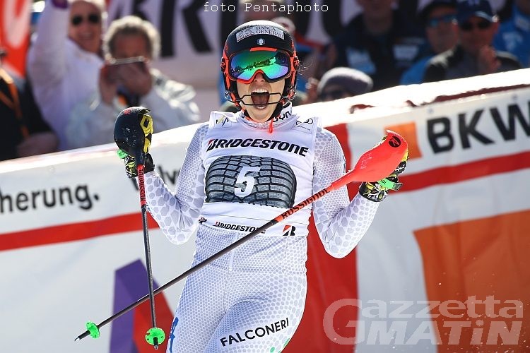 Sci alpino: Federica Brignone trionfa a Crans Montana