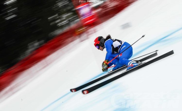Sci alpino: Federica Brignone terza a metà gara a Soelden