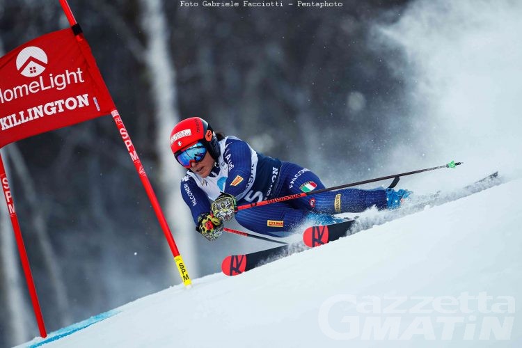 Sci alpino: Federica Brignone settima a metà gara a Killington