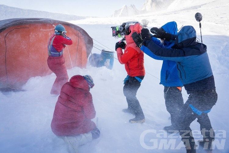 Cinema, ultimo ciak a Punta Helbronner per Broad Peak