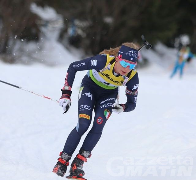 Biathlon: la staffetta azzurra è settima in CdM