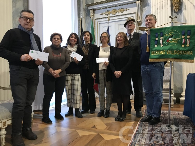 Solidarietà, dagli Alpini 23 mila euro a tre associazioni