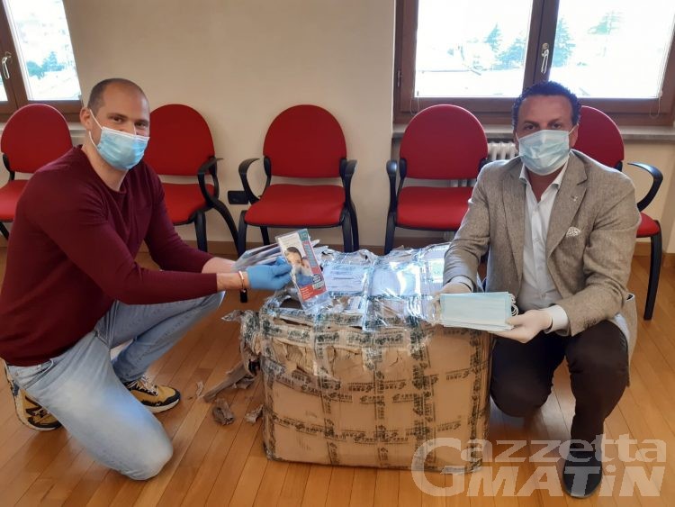 Coronavirus, solidarietà: dalla Cina 2.000 mascherine per Verrès