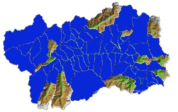 Valle D'aosta Cartina