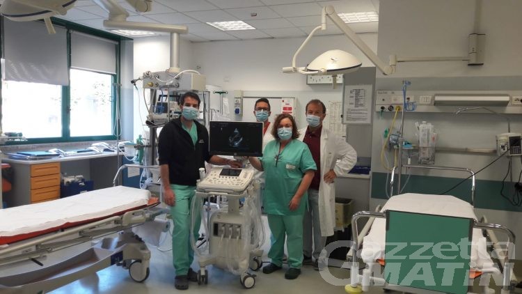 Coronavirus: la Finaosta ha donato un ecografo all’ospedale Parini