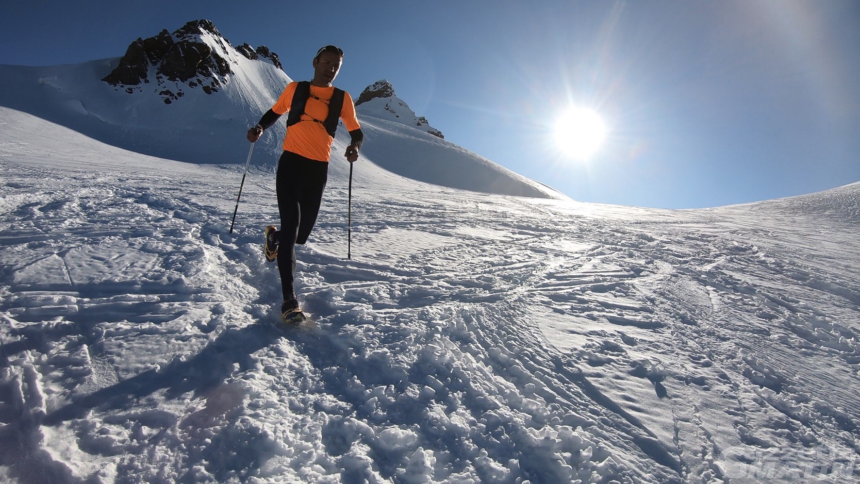 Montagna: Franco Collé recordman di salita-discesa del Monte Rosa Montagna: Franco Collé recordman di salita-discesa del Monte Rosa